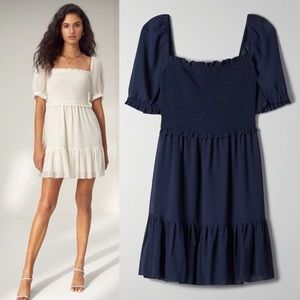 NWT Aritzia Laken Short Sleeve Mini Dress